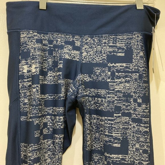 Under Armour Blue Orange Women's XL Heatgear‎ Compression Leggings $54 - Picture 2 of 12